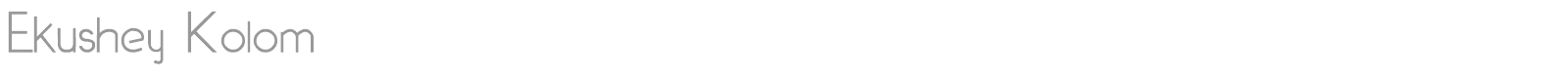 Ekushey Kolom font preview
